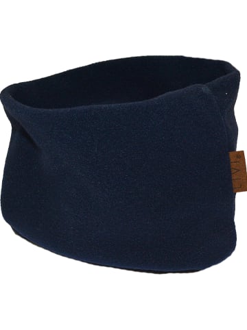 LiVi Fleece colsjaal "Marine" donkerblauw - (L)50 x (B)24 cm