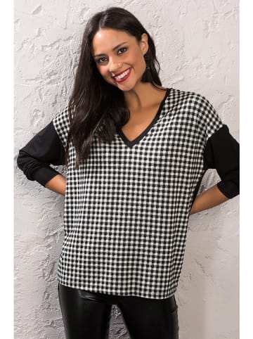 Milan Kiss Longsleeve zwart/wit