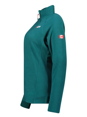 Canadian Peak Bluza polarowa "Tugeak" w kolorze ciemnozielonym