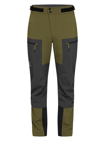 Haglöfs Softshellbroek "Roc Sight" kaki/antraciet