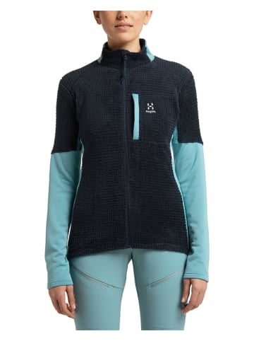Haglöfs Fleece vest "Touring Mid" donkerblauw/turquoise