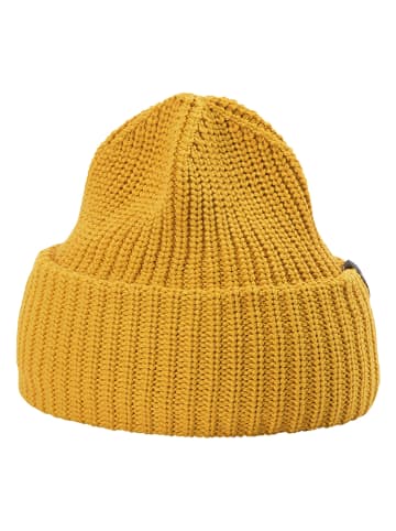 Haglöfs Czapka beanie "Top Out" w kolorze musztardowym