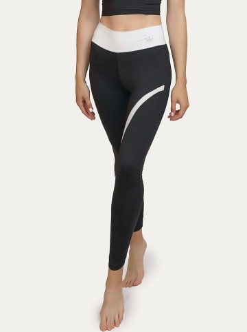 Anaissa Legginsy funkcyjne w kolorze czarno-białym
