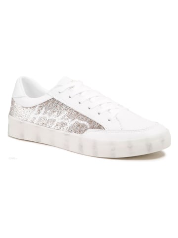 Tommy Hilfiger Sneakers in Weiß/ Silber