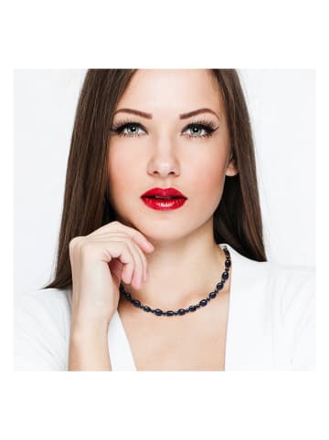 Pearline Zilveren ketting met parels - (L)42 cm