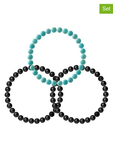 Pearline 3er Set: Armbänder in mit Edelsteinen