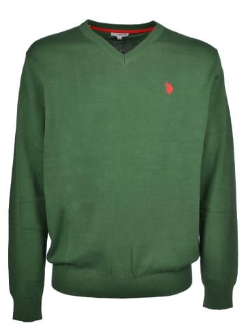 U.S. Polo Assn. Sweter w kolorze zielonym