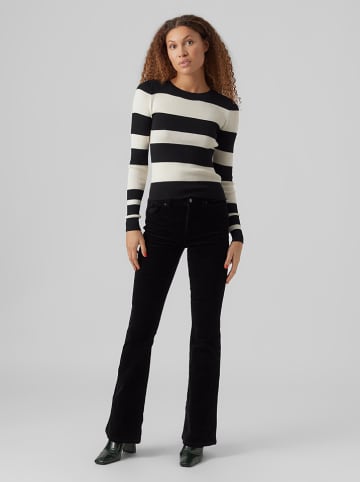 Vero Moda Sweter "Vmalva" w kolorze biało-czarnym