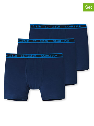 Schiesser 3-delige set: boxershorts donkerblauw