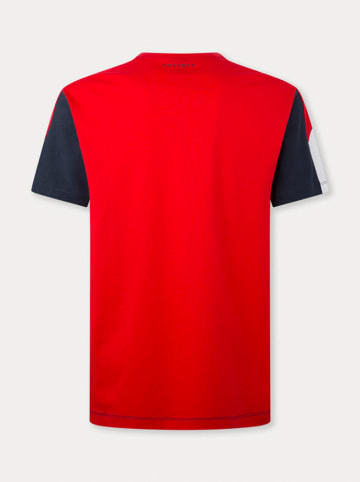 Hackett London Shirt in Rot/ Dunkelblau