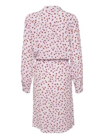 Karen By Simonsen Sukienka "Esme" w kolorze różowo-białym