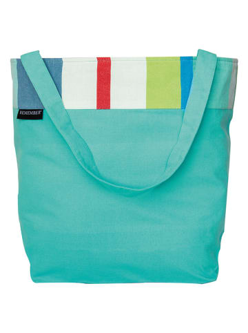 Remember Shopper "Laguna" lichtblauw - (B)43 x (H)54 x (D)21 cm