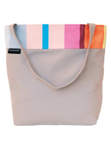 Remember Shopper bag "Marina" w kolorze beżowym - 43 x 54 x 21 cm