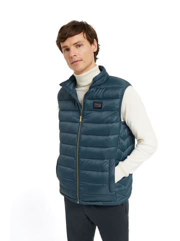 Polo Club Doorgestikte bodywarmer petrol