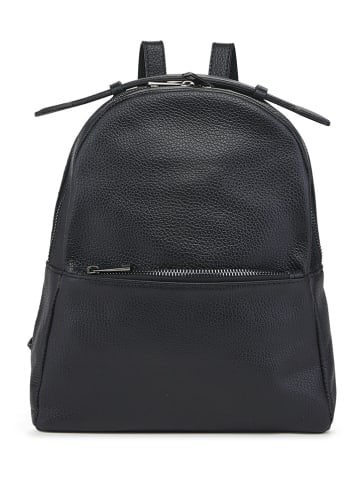 ORE10 Leren rugzak "Livia" zwart - (B)28 x (H)33 x (D)14 cm