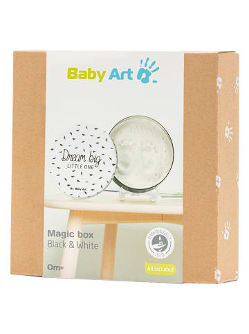 Baby Art 4-delige afdrukset met box wit/zwart