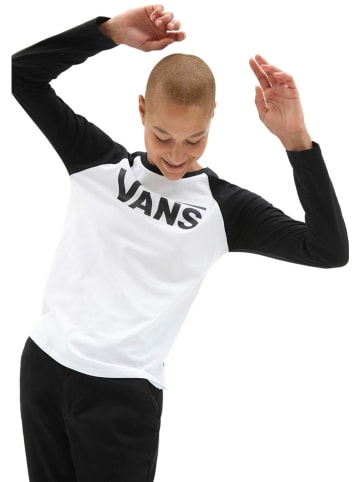 Vans Longsleeve wit/zwart
