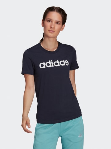 adidas Koszulka "Lin" w kolorze granatowym