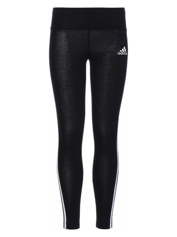 adidas Trainingsleggings "3S Tight" in Schwarz/ Weiß