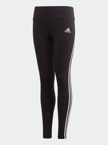 adidas Trainingsleggings "3S Tight" in Schwarz/ Weiß