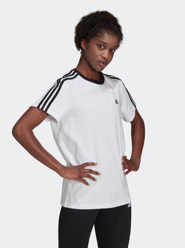 adidas Koszulka "3S BF" w kolorze biało-czarnym