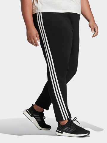 adidas Spodnie dresowe "W FI 3S Skin PT" w kolorze czarno-białym