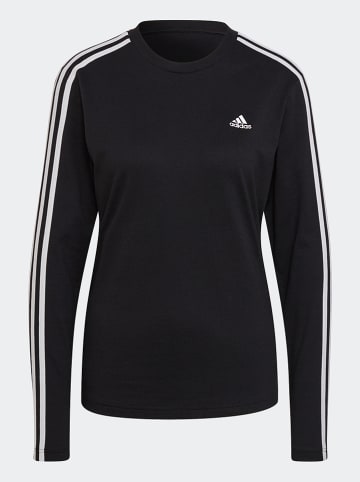 adidas Koszulka "3S LS" w kolorze czarnym