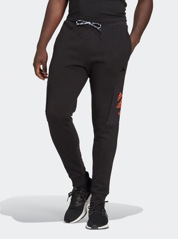 adidas Sweathose "M Q4 BL PT" in Schwarz/ Orange