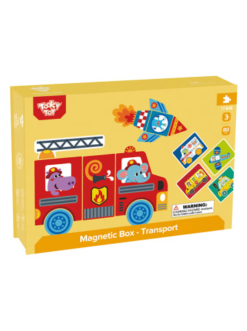 Tooky Toy 80-delige magneetpuzzel "Transport" - vanaf 3 jaar