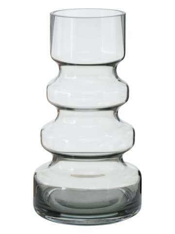 Boltze Vase "Meandra" in Grau - (H)25 x Ø 13 cm
