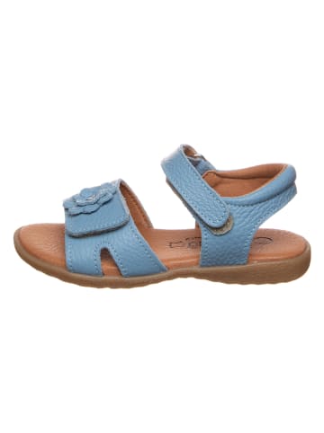 lamino Skórzane sandały w kolorze błękitnym