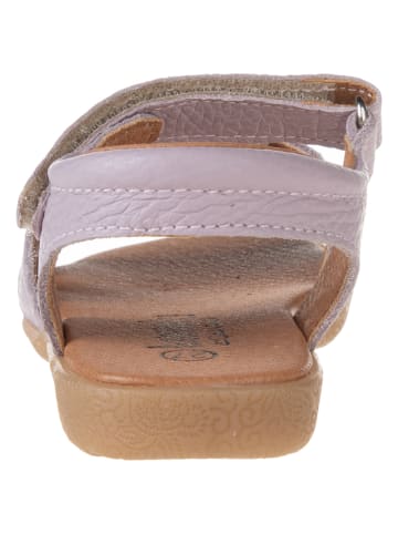 lamino Leder-Sandalen in Lila