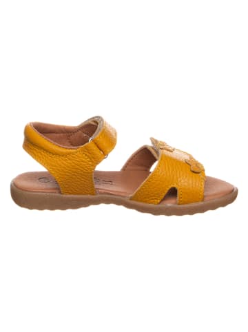 lamino Leder-Sandalen in Gelb