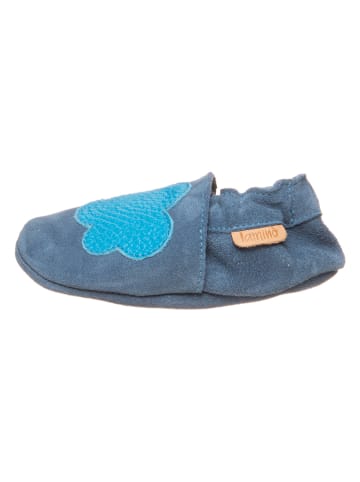 Lamino Leren kruipschoentjes blauw