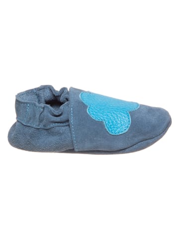 lamino Skórzane buty w kolorze niebieskim do raczkowania