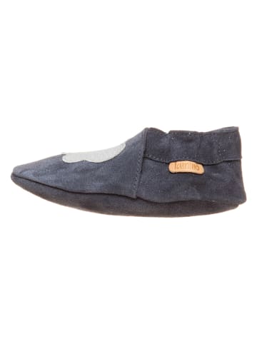 lamino Leder-Krabbelschuhe in Anthrazit