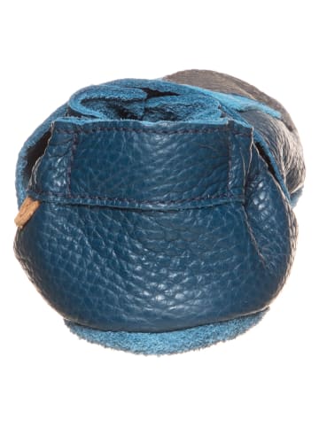 lamino Leren kruipschoentjes blauw