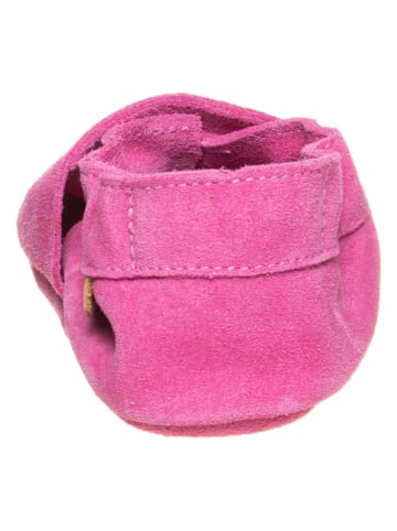 lamino Leder-Krabbelschuhe in Pink