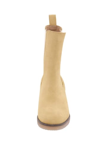 Heine Leder-Chelsea-Boots in Gelb