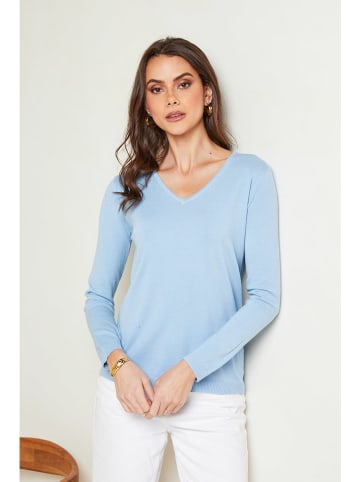 Soft Cashmere Pullover in Hellblau