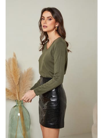 Soft Cashmere Sweter w kolorze khaki