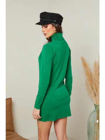 Soft Cashmere Kleid in Grün