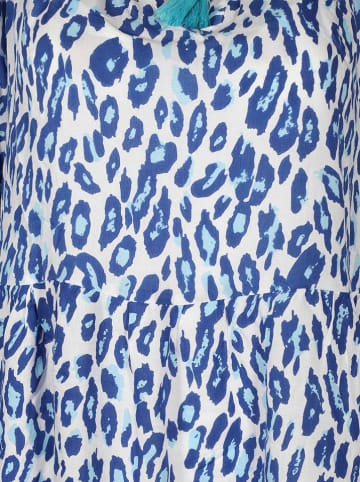 Zwillingsherz Kleid "Tara" in Weiß/ Blau