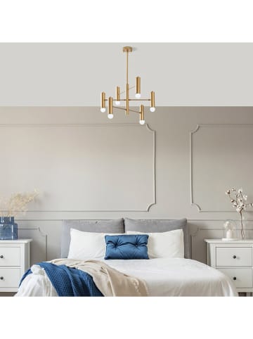 ABERTO DESIGN Lampa wisząca "Gharib" w kolorze złotym - 55 x 55 cm