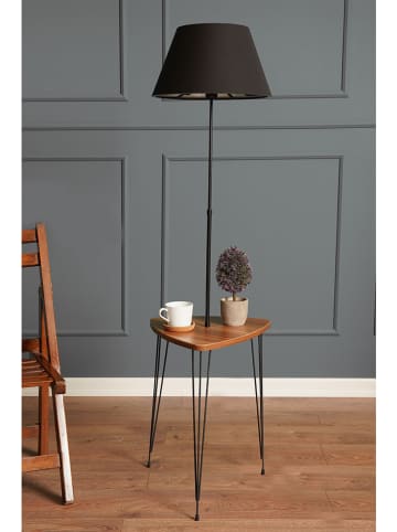 ABERTO DESIGN Staande lamp bruin/zwart - (H)147 cm