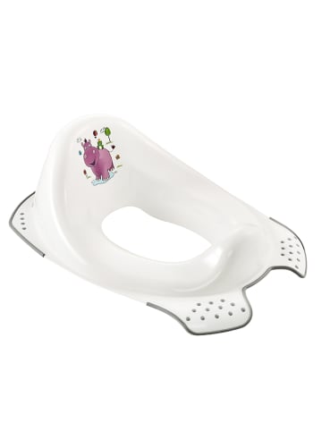 keeeper Kindertoilettensitz "Hippo" in Weiß/ Grau - (L)40 x (B)30 x (H)15 cm