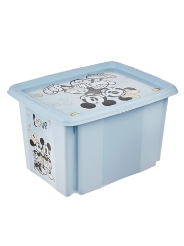 keeeper Opbergbox "Mickey" lichtblauw - (L)45 x (B)35 x (H)27 cm - 30 l