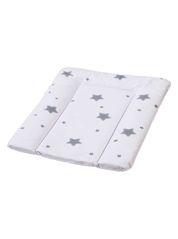 keeeper Verschoonkussen "Stars" wit/grijs - (L)70 x (B)50 x (H)5 cm