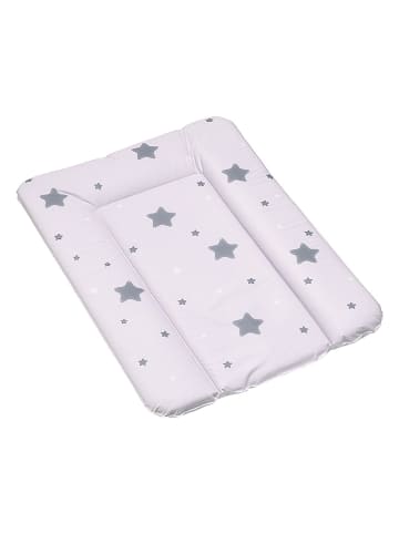 keeeper Verschoonkussen "Stars" wit/grijs - (L)70 x (B)50 x (H)5 cm