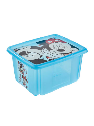keeeper Opbergbox "Mickey" blauw - (L)42 x (B)35,5 x (H)22,5 cm - 24 l